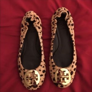 Tory Burch Leopard Print Ballet Flats